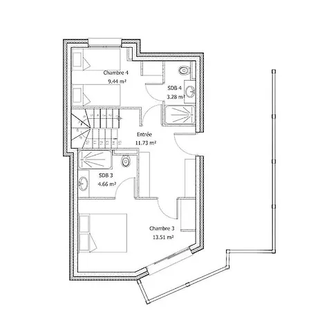 Bio Corti 12 Personnes 木屋 *